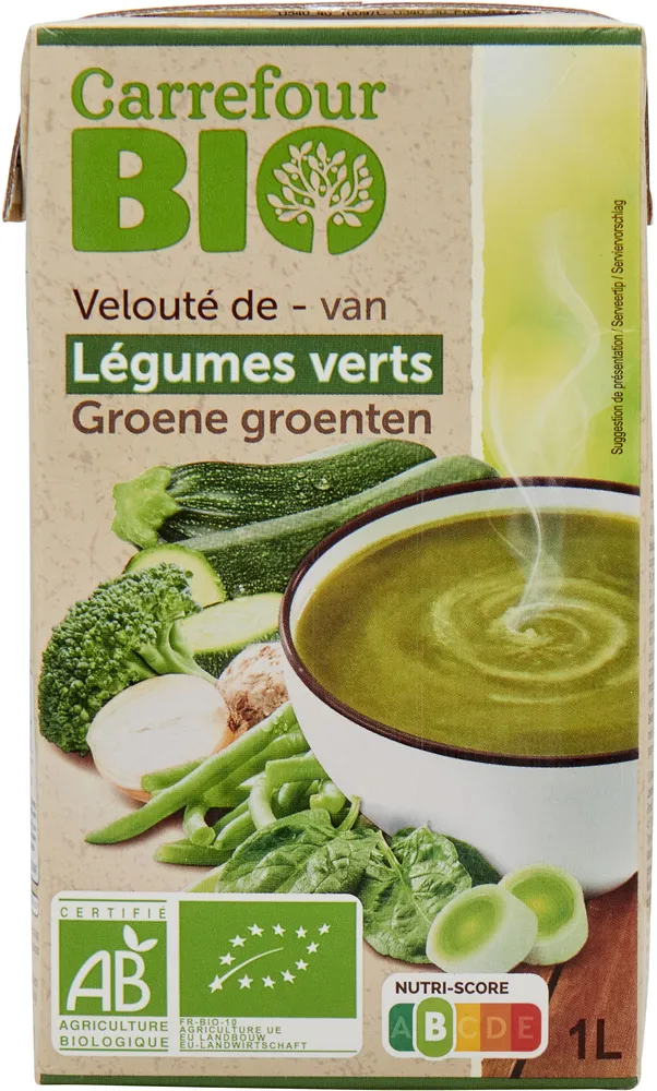 Velouté légumes verts bio