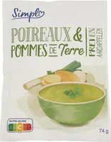 Poireaux et pomme de terre soupe