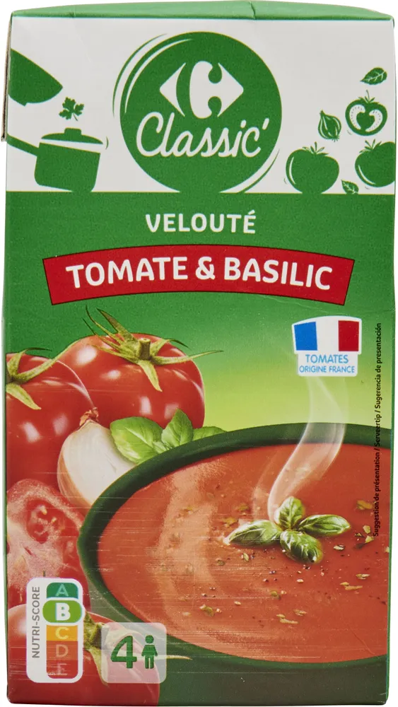 Velouté tomate basilic