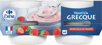 Yaourt A La Grecque Morceau De Fraises
