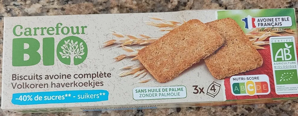 Biscuits avoine complète