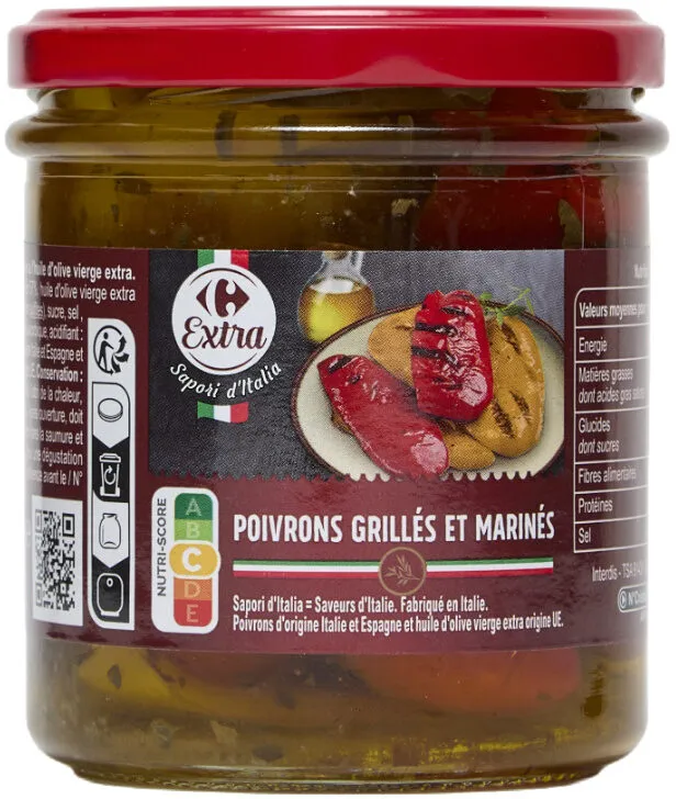 Poivrons grillés et marnés