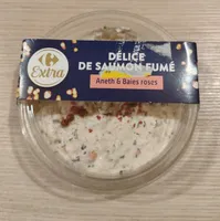 Délice de saumon fumé aneth et baies roses