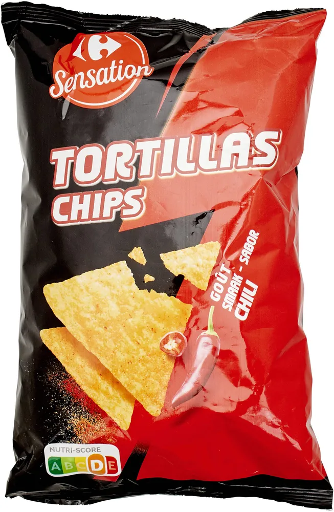 Tortillas chips Goût Chili