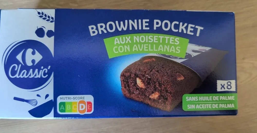 Brownie pocket Aux noisettes
