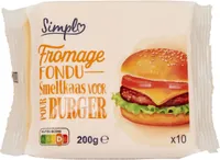 Fromage FONDU POUR BURGER