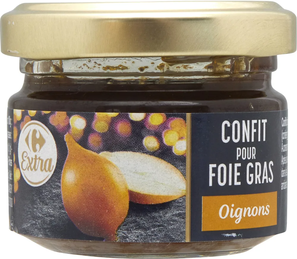 confit pour fois gras oignon