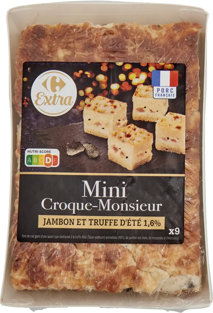 Mini Croque-Monsieur JAMBON ET TRUFFE D'ETE 1,6%
