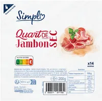 Quart de jambon sec