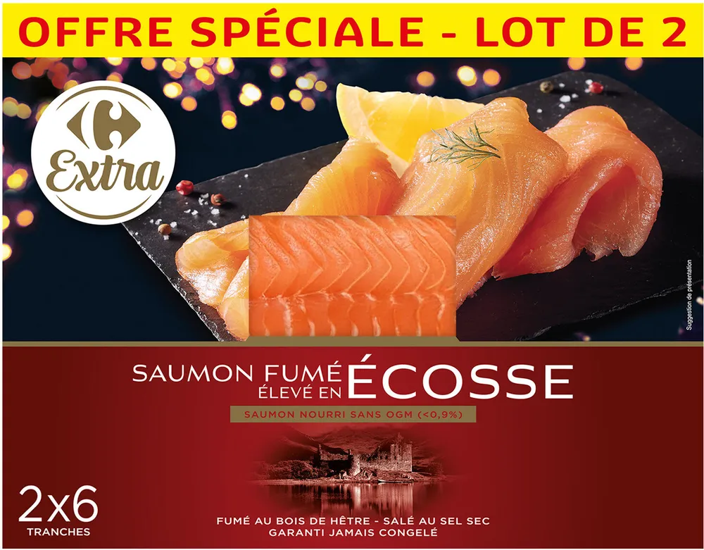 Saumon fumé élevé en écosse
