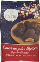 Cœurs de pain d'épices Chocolat noir