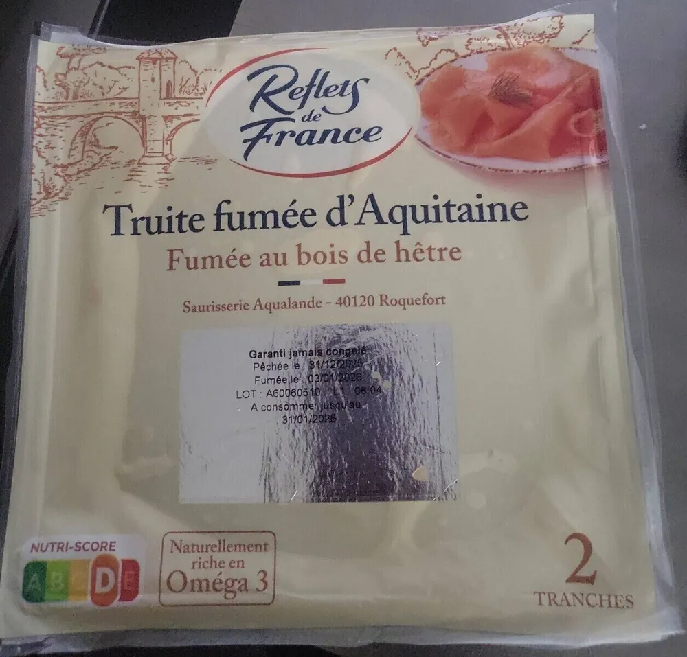 Truite fumée d'Aquitaine