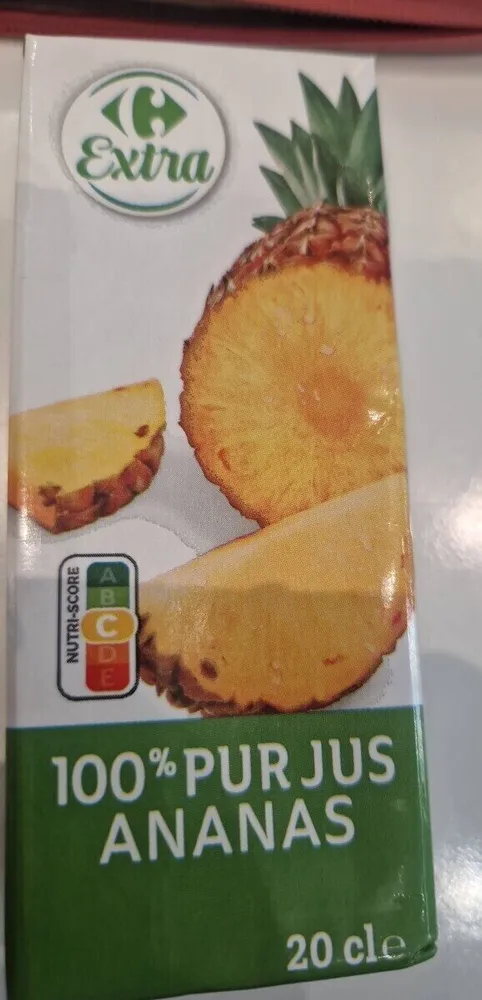 100% pur jus ananas