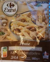 Penne poulet champignon