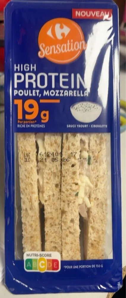 High protein poulet mozzarella
