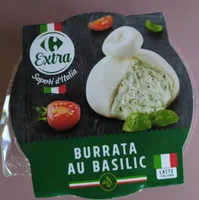 Burrata au basilic