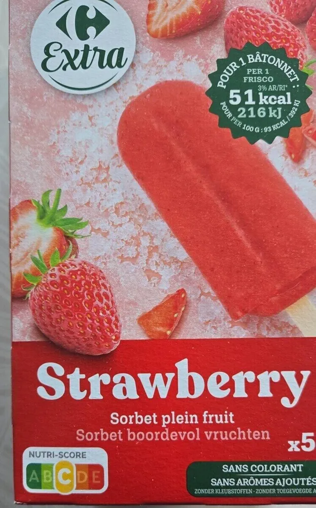 Sorbet plein fruit
