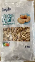 Noix de cajou grillées sans sel ajouté