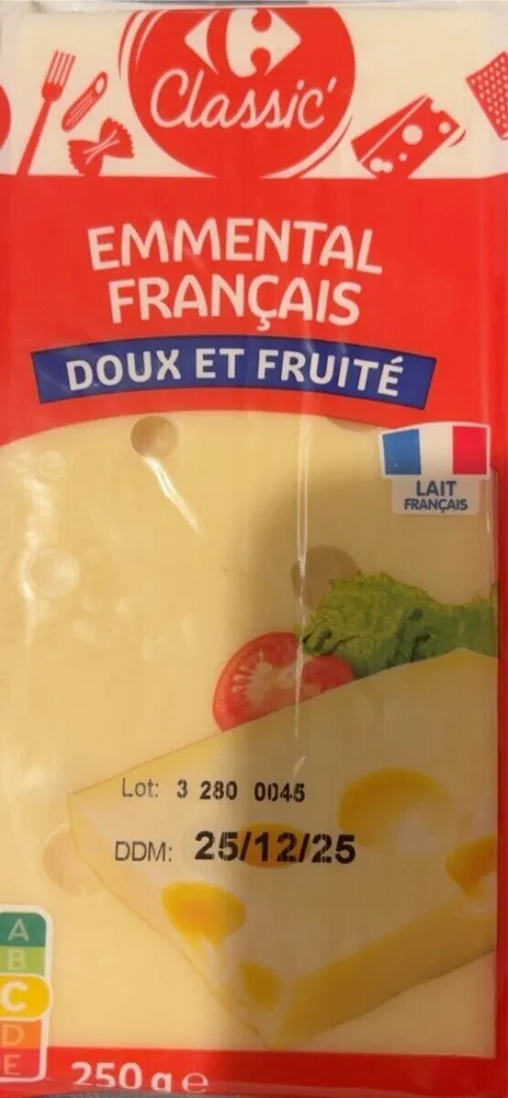EMMENTAL FRANÇAIS DOUX ET FRUITÉ