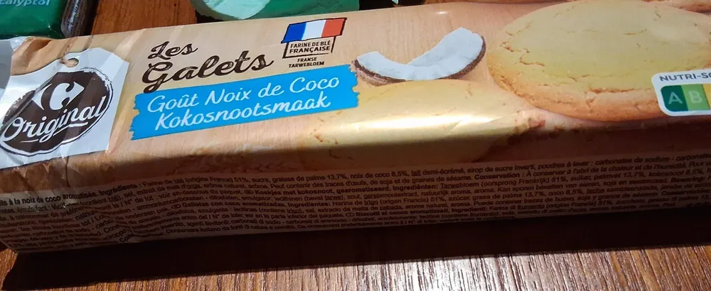 Les galets goût noix de coco