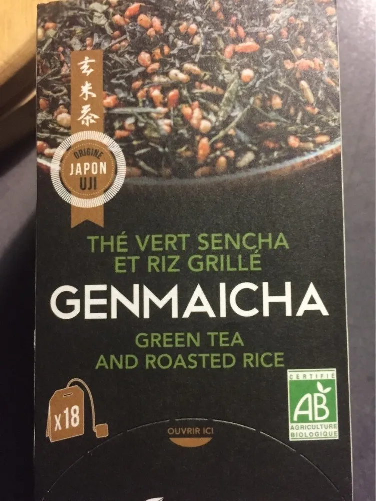 The vert  sencha et riz grille