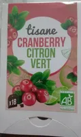 Tisane cranberry citron vert