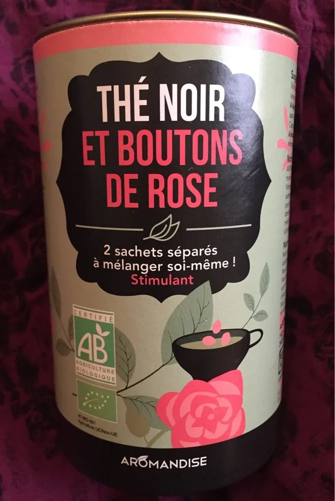 Thé Bio / Thé Noir et boutons de rose