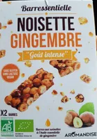 Barrssentielle Noisette gingembre "goût intense"