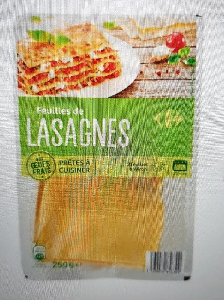 Pâtes fraîches lasagnes
