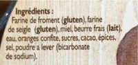 Pain d’epices orange confites