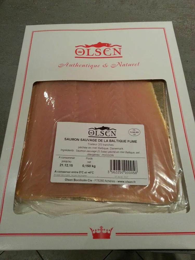 Saumon sauvage de la Baltique fumé