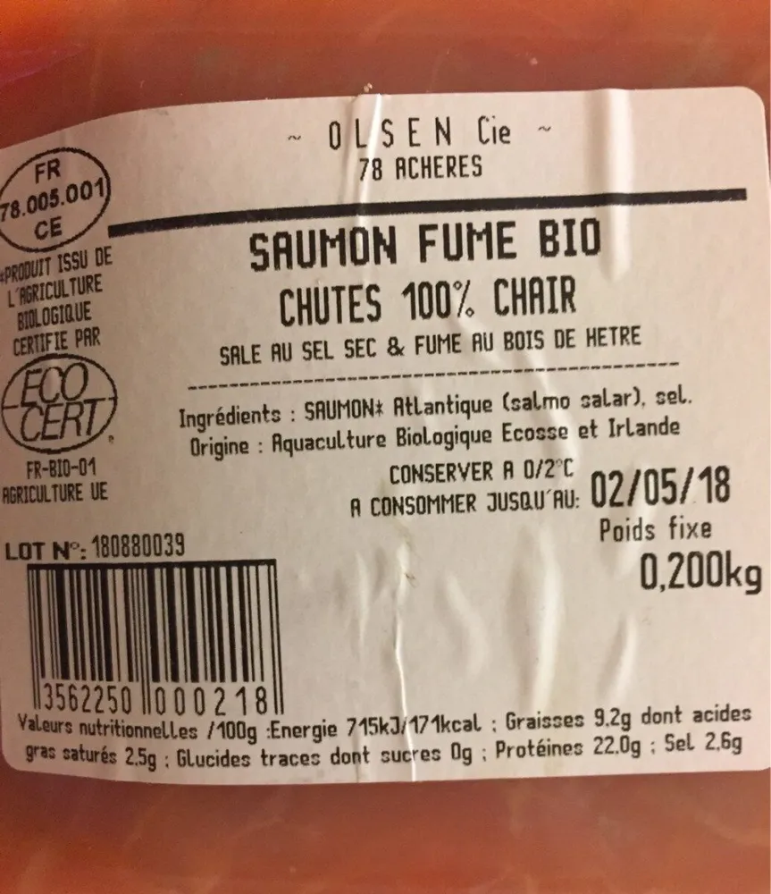 Saumon fumé Bio
