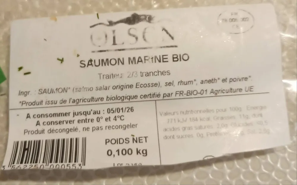 saumon marine bio