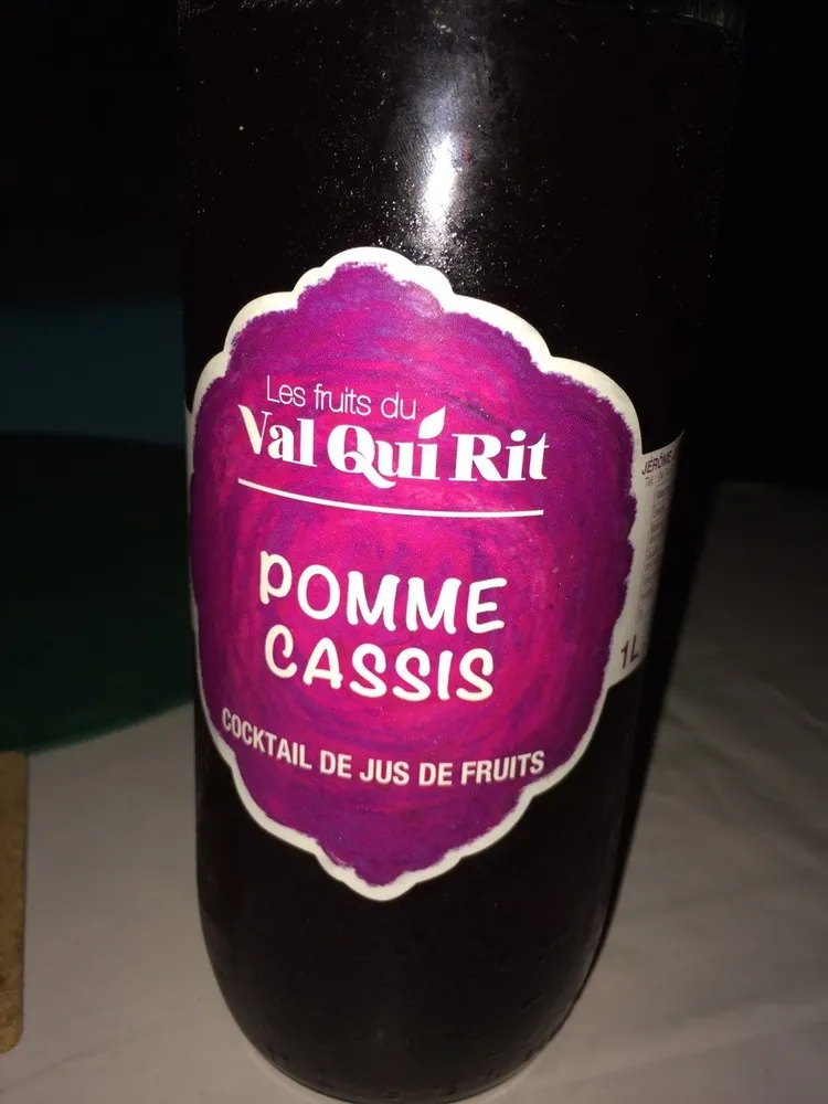 Pur jus pomme cassis