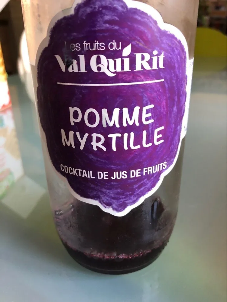 Jus pomme myrtille