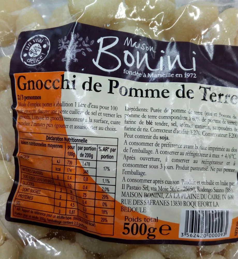 Gnocchi de pomme de terre