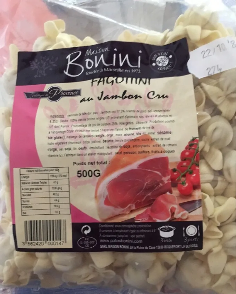 Fagottini au jambon cru