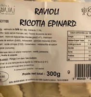 Ravioli ricotta epinard