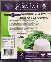Cannelloni a la Brousse au pesto Genovese