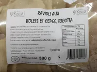 Ravioli aux bolets et cèpes, ricotta