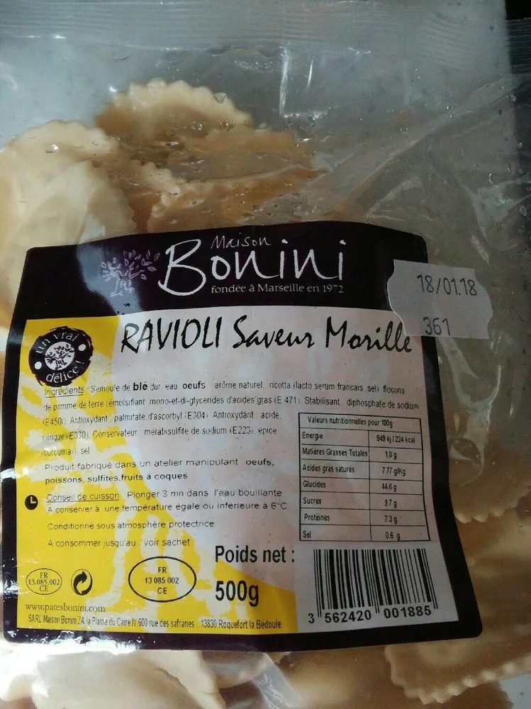 Ravioli saveur morille