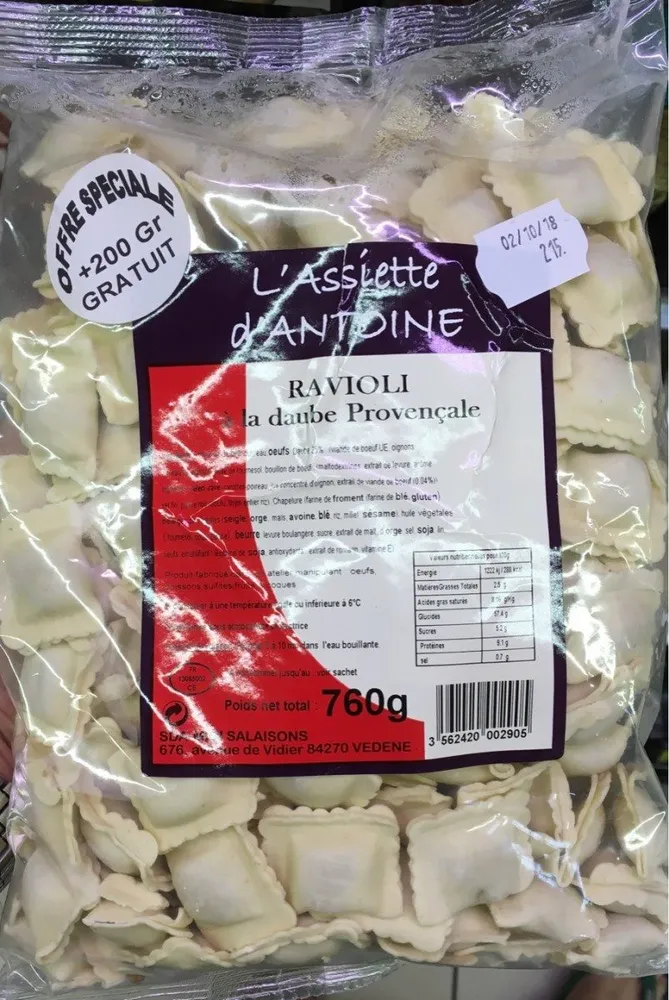Ravioli à la daube provençale