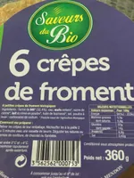 6 Crêpes  de froment