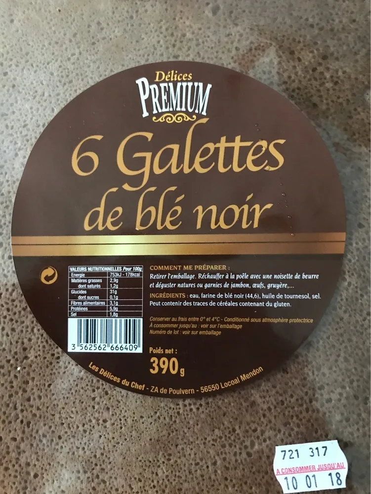 6 galettes de blé noir