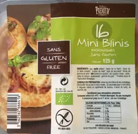 16 mini blinis bio sans gluten
