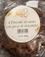 Pancake al cacao con gocce di cioccolato