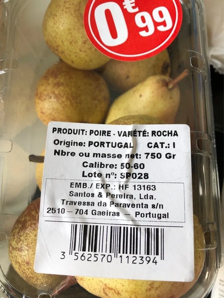 Poire rocha