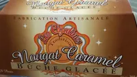 Bûche glacée nougat caramel