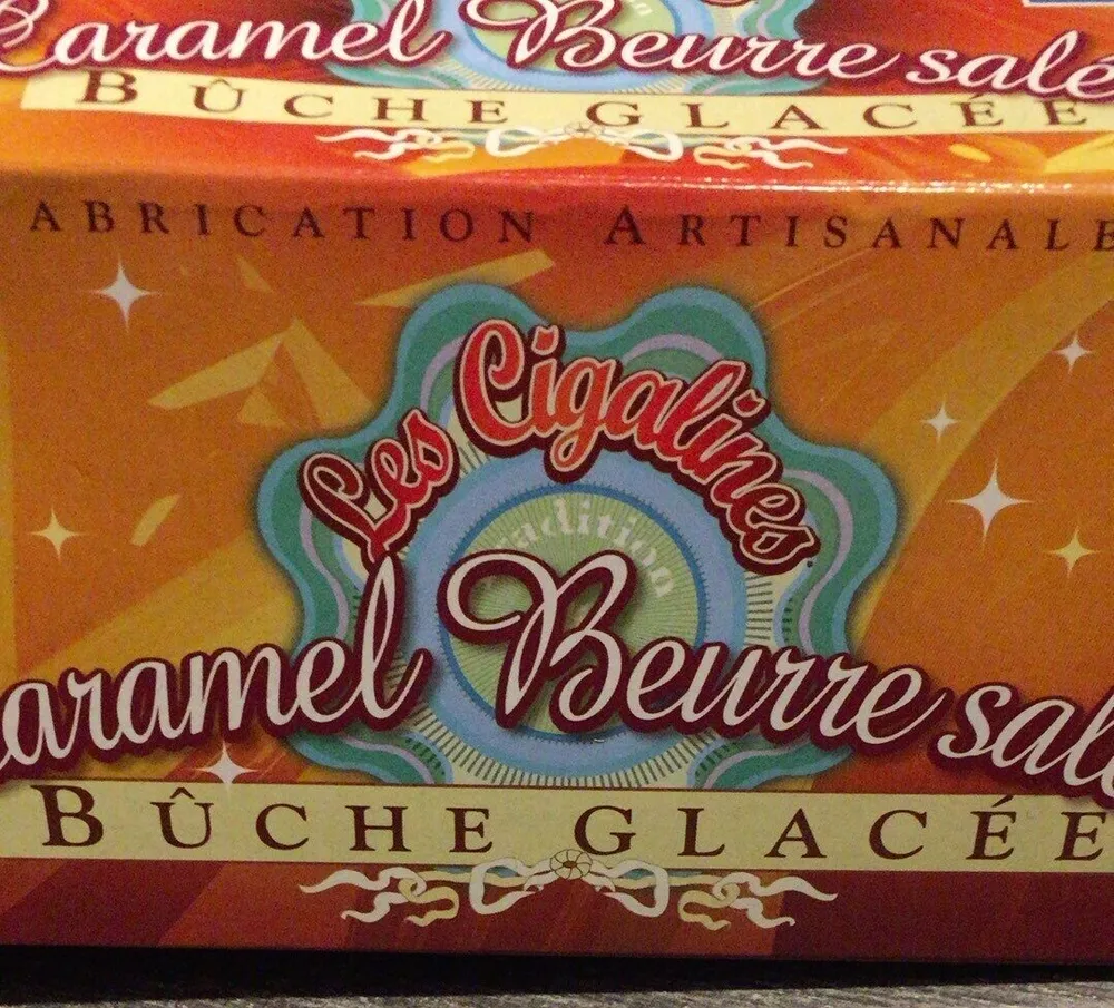 Buche glacé caramel beurre salé