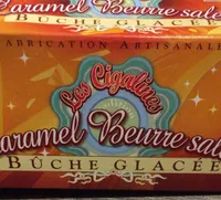 Buche glacé caramel beurre salé